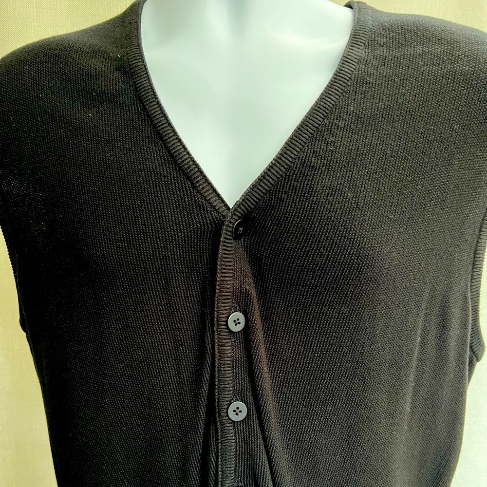 Men’s “Donna Karen New York” Black Sweater Vest